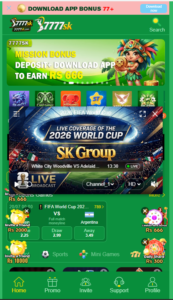 7777SK Game is a mobile-focused gaming application .