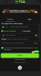 Y333 game download Pakistan