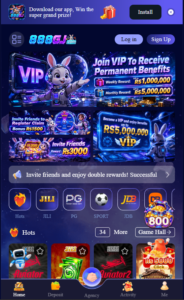Screenshot of the 888gj game mobile interface showing popular betting options and navigation menu.